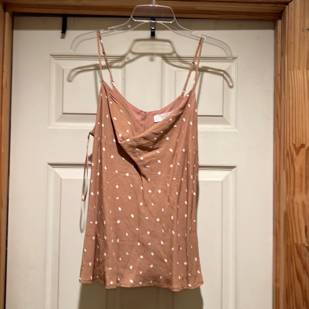 Cute polka dot camisole.